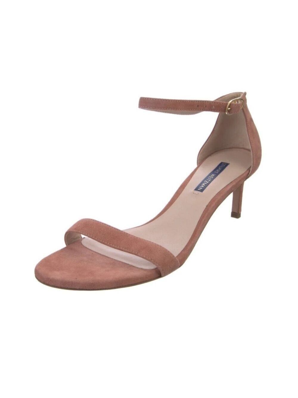 Stuart weitzman low heel suede sandals.